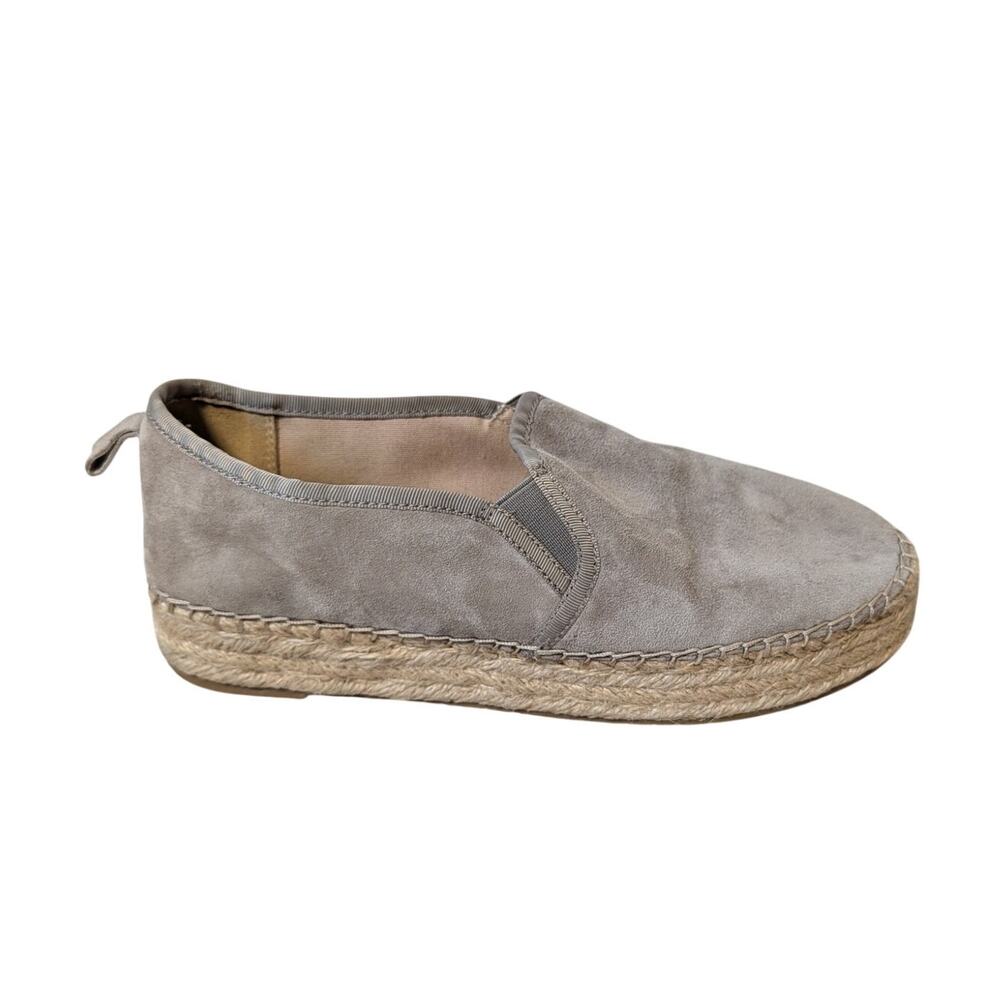 Sam Edelman Suede Slip on Espadrille Slip On Loafers Gray Flats Slip On Sze 10M